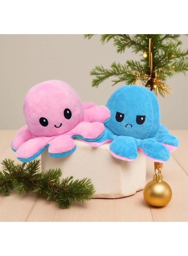 Babique Octopus Plushie Reversible Stuffed Plush Teddy Bear Soft Toy |Ideal for Birthdays & Special Occasions Girls/Boys, Baby Kids (17Cm) - Image 1