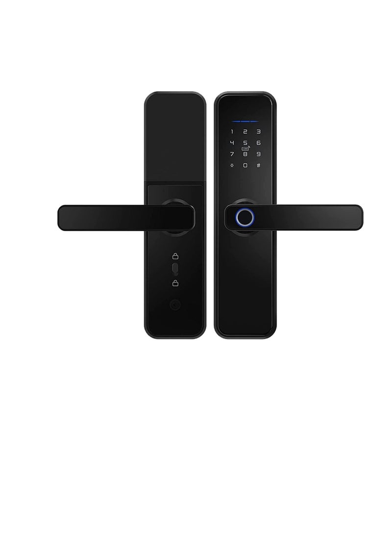 Robustline Smart Front Door Lock with 5 Function- Fingerprint, Digital Deadbolt, Smart IC Card, Keyless Bluetooth, Key, Smart APP Remote Control for Apartment, Hotel & Home Use. - Image 1