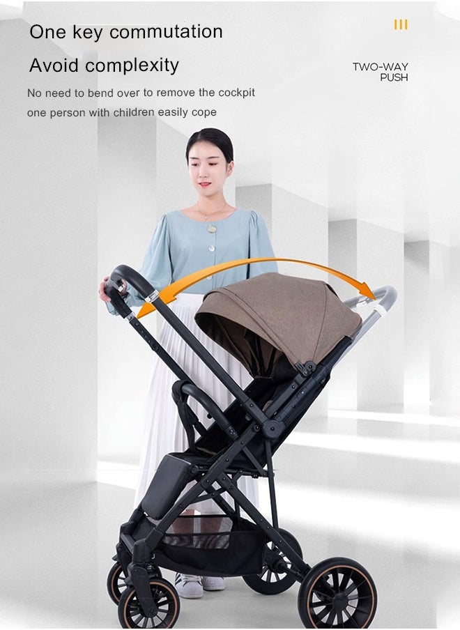 Kidilo - Lightweight Stroller with Compact Fold MultiPosition Recline Canopy with Pop Out Sun Visor and More – Umbrella Stroller for Travel and More,Grey - Image 1