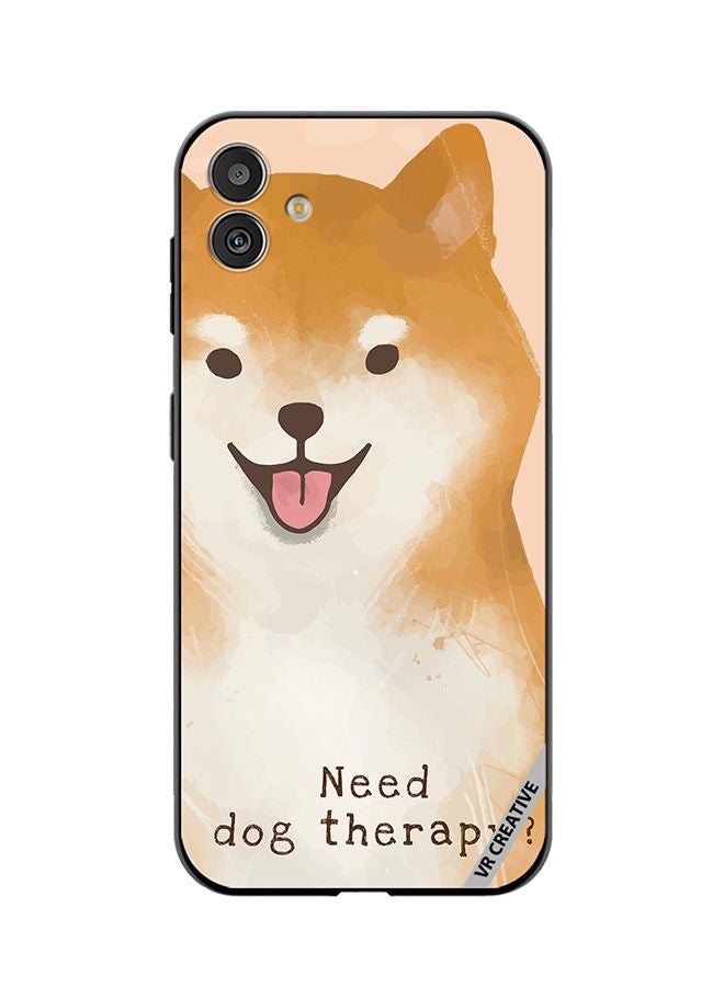 VR CREATIVE Protective Case Cover For Samsung Galaxy M13 5G Dog Therapy Design Multicolour - Image 1