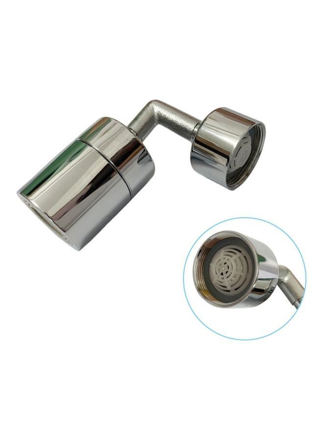 NIBEMINENT Multiple Angle Rotation Faucet Silver - Image 2