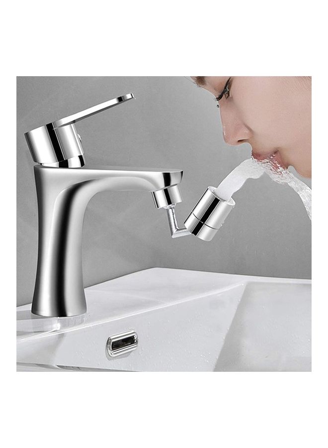 NIBEMINENT Multiple Angle Rotation Faucet Silver - Image 4