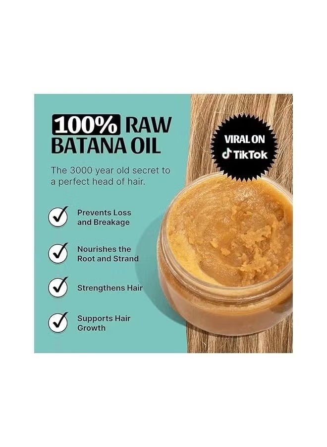 SPOILD Raw Batana Oil for Hair Growth - Sourced from Honduras - Dr. Sebi Approved - 100% Organic and Unrefined - For Thicker, Stronger Hair - 2oz. - Image 4