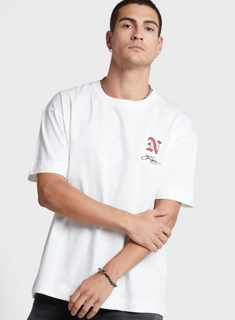 GOOD FOR NOTHING Oversized Double Branded T-Shirt