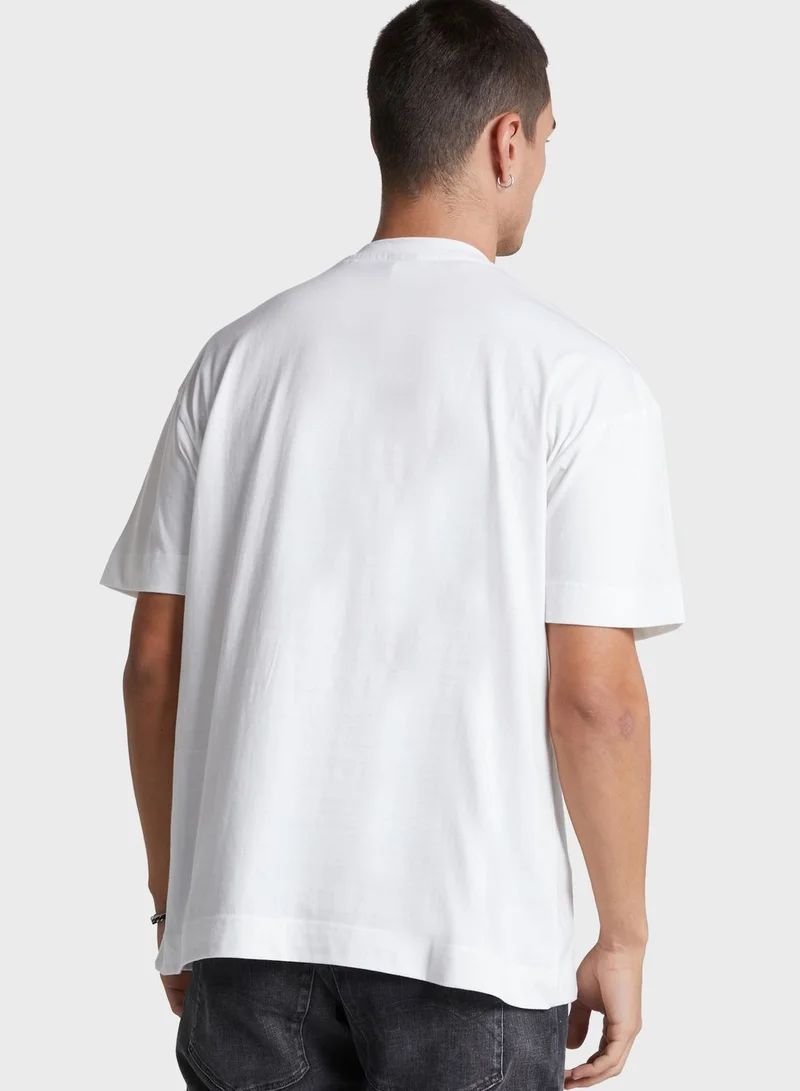 GOOD FOR NOTHING Oversized Double Branded T-Shirt