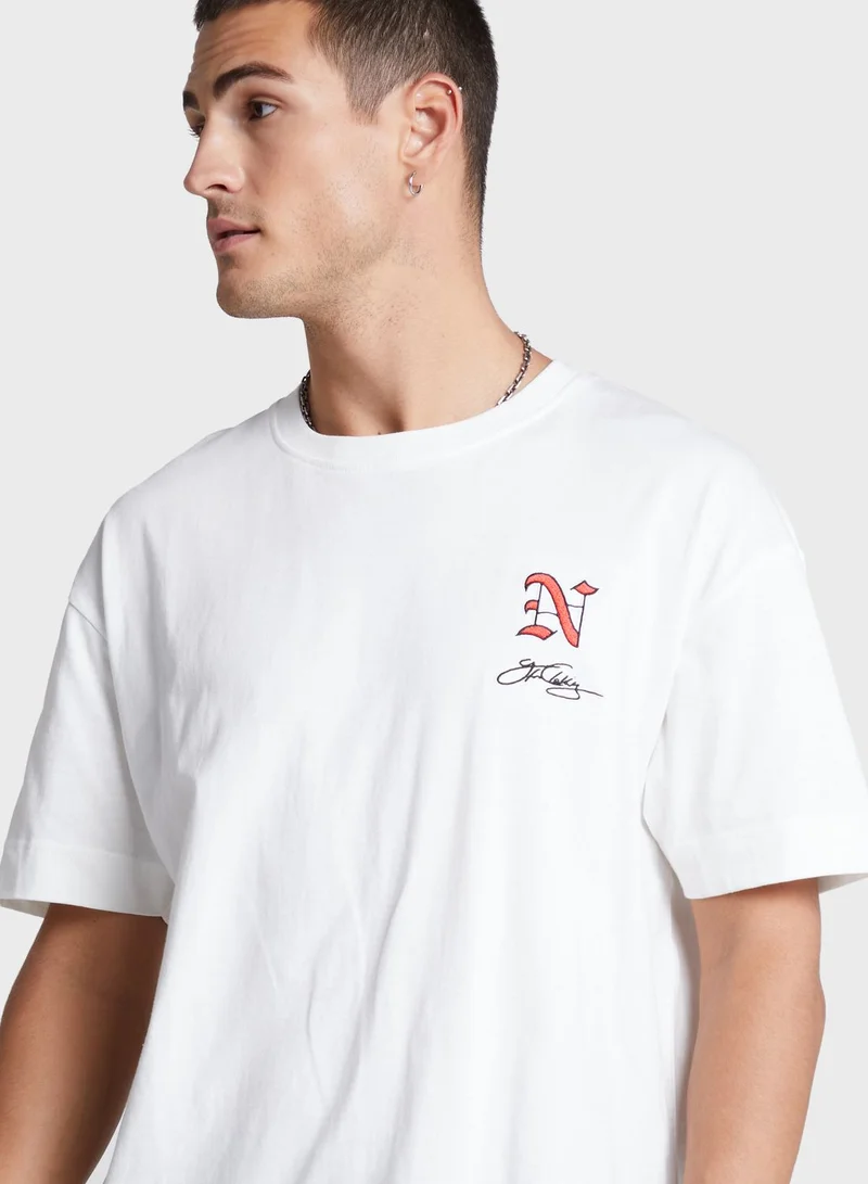 GOOD FOR NOTHING Oversized Double Branded T-Shirt