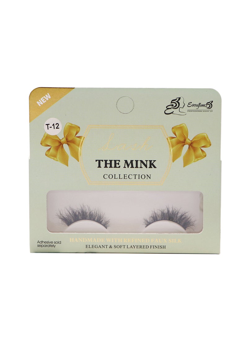 Everytime53 Women's The Mink Collection False Eyelashes - T12 - Image 1