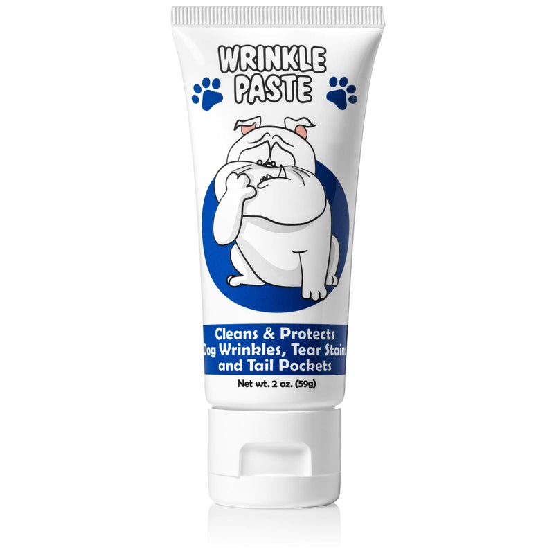 Squishface Wrinkle Paste - Bulldog, French Bulldog, Pug, English Bulldog â€“ Cleans Wrinkles, Tear Stain, Tail Pockets, and Paws â€“ Anti-Itch Tear Stain Remover & Bulldog Wrinkle Cream, 2 Oz. - Image 1
