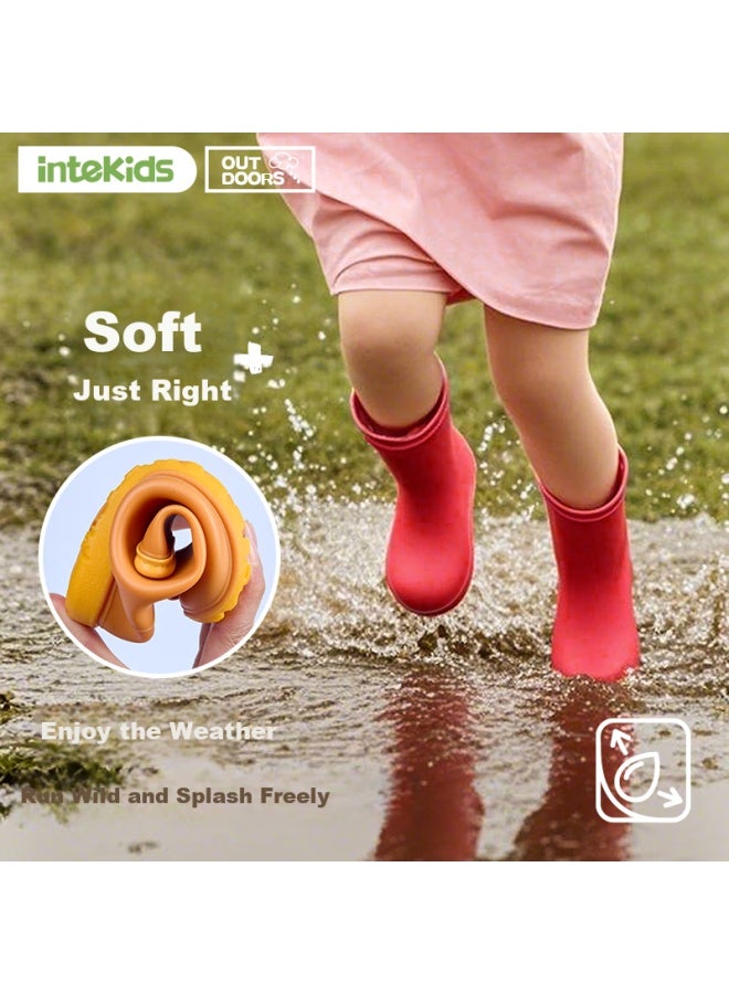 Tiantianzai Children's Rain Boots, Girls' Kindergarten Waterproof Non-slip, Boys' Lightweight, Girls' Water Shoes, Elementary School Students' Wear-resistant Rubber Shoes, Rain Boots - Image 2