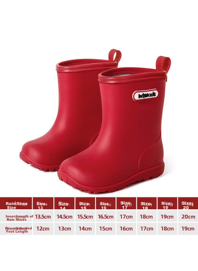 Tiantianzai Children's Rain Boots, Girls' Kindergarten Waterproof Non-slip, Boys' Lightweight, Girls' Water Shoes, Elementary School Students' Wear-resistant Rubber Shoes, Rain Boots - Image 1