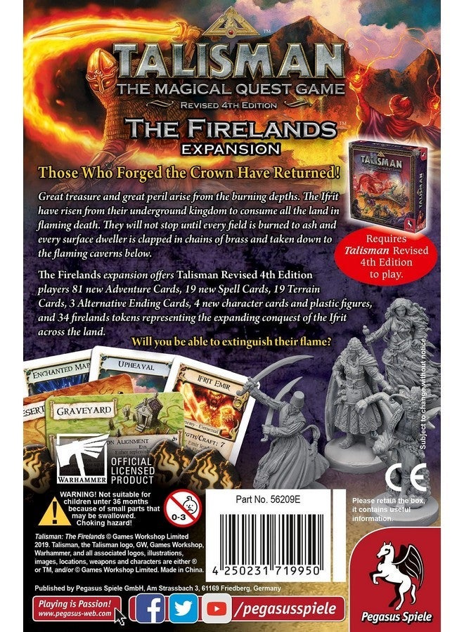 Pegasus Spiele Talisman: The Firelands Board Game Orange - Image 4