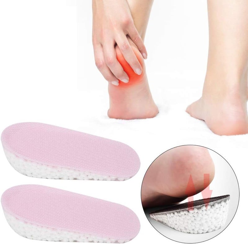 كلاراكو نعال داخلية لزيادة الطول، زوج واحد من النعال الداخلية لزيادة الطول مليئة بكرات إسفنجية من مادة TPU، نعال داخلية مصممة لامتصاص الصدمات، مناسبة للرجال والنساء (2.5 سم P) - Image 2