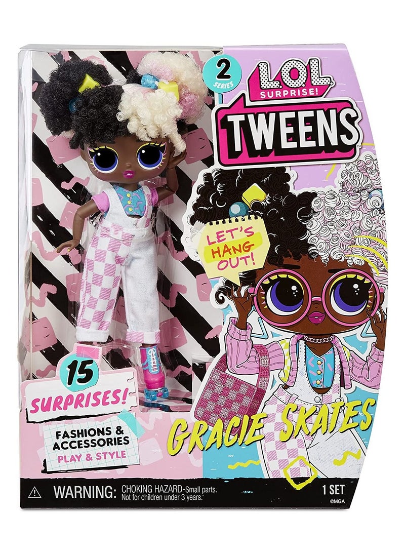 L.O.L. - LOL Surprise Tweens Series 2 Fashion Doll Gracie Skates with 15 Surprises Including Pink Outfit and Accessories for Fashion Toy Girls Ages 3 and up, 6 inch Doll - Image 1