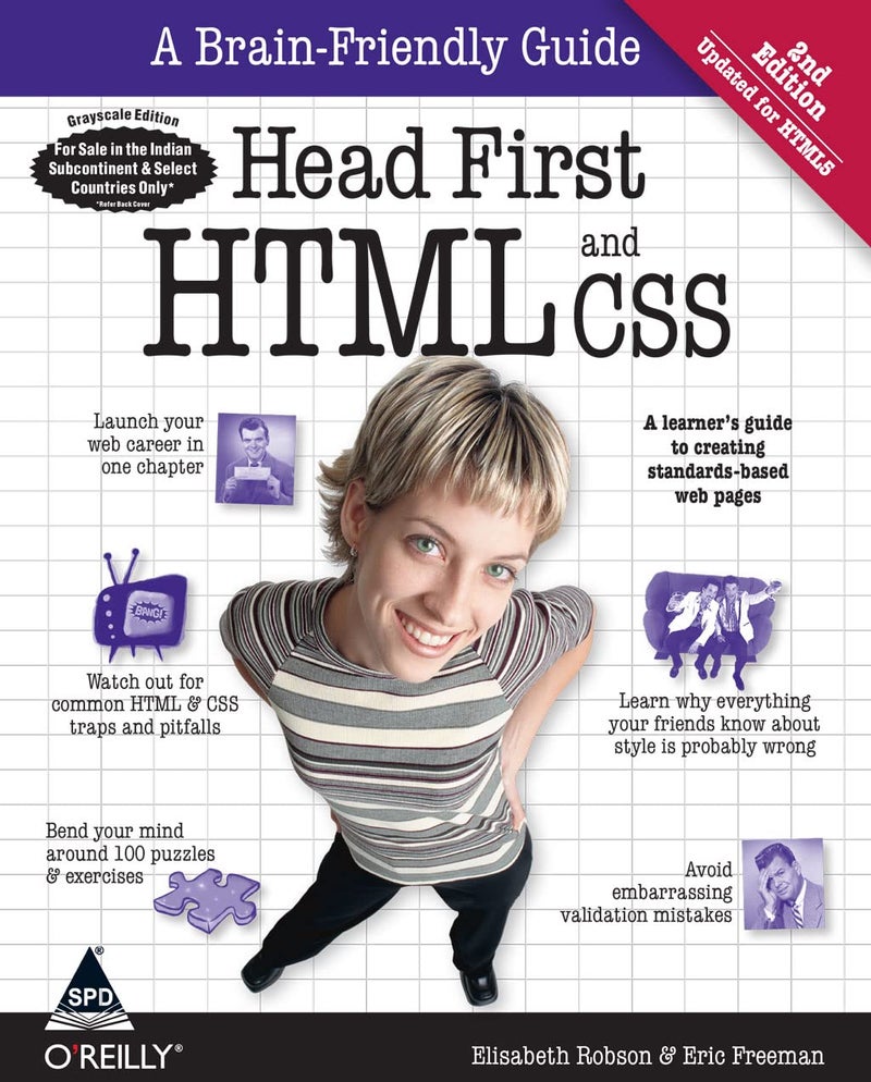 Head First HTML and CSS: A Learner's Guide to Creating Standards-Based Web Pages, Second Edition (Greyscale Indian Edition) - Image 1