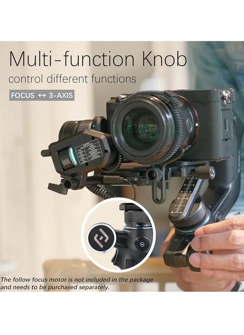 FeiyuTech - FeiyuTech Scorp Mini 3-Axis All In One Gimbal Stabilizer For Mirrorless Camera With Short Lens, Compact Cameras, Action Camera Gopro, 54-88mm Width IPhone 15 Pro, 1.3" Touch Screen, 2.6lbs Payload - Image 1