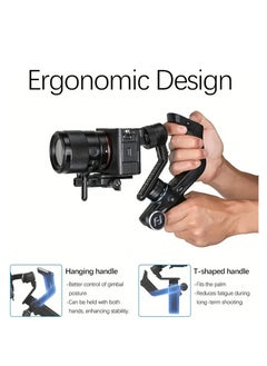 FeiyuTech FeiyuTech Scorp Mini 3-Axis All In One Gimbal Stabilizer For Mirrorless Camera With Short Lens, Compact Cameras, Action Camera Gopro, 54-88mm Width IPhone 15 Pro, 1.3" Touch Screen, 2.6lbs Payload  - Image 3