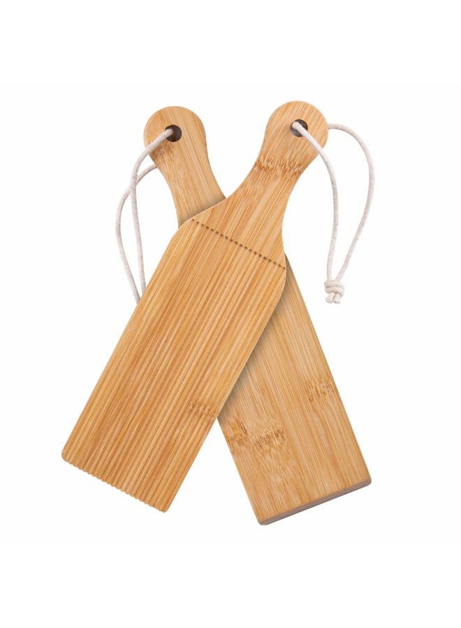 YIDADA Gnocchi Board Butter Paddles - Bamboo Pasta Board Gnocchi Maker, Gnocchi Paddle Pasta Tools, 2 Packs - Image 1