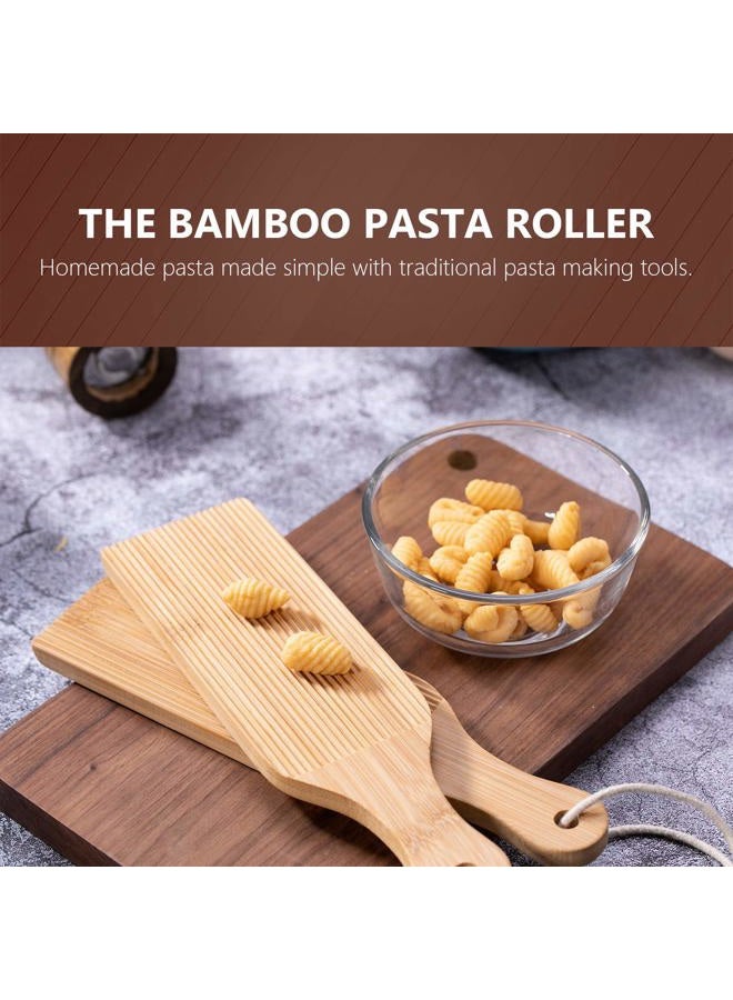 YIDADA Gnocchi Board Butter Paddles - Bamboo Pasta Board Gnocchi Maker, Gnocchi Paddle Pasta Tools, 2 Packs - Image 5