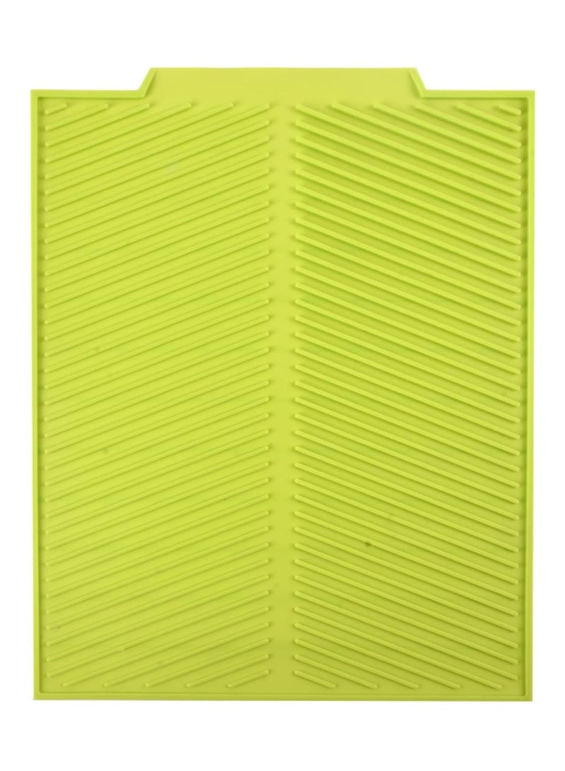 Silicone Draining Board Mat, Folding Draining Mat, Drain Pad, Drainer Mat Heat Resistant Pot Mat Dishwasher Safe Trivet Mat, Kitchen Accessories (Green)  - Image 4
