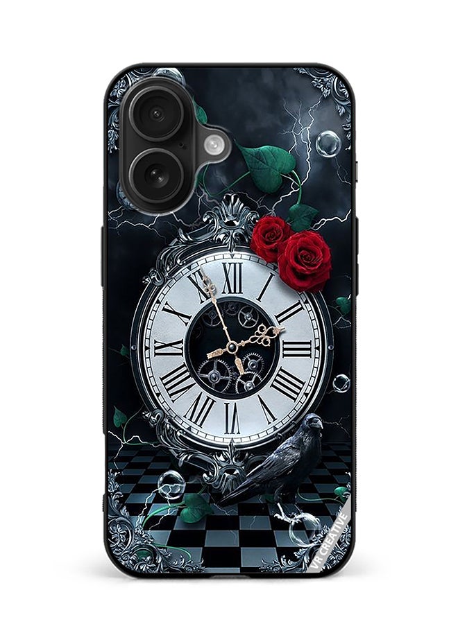 VR CREATIVE Protective Case Cover For Apple iPhone 16 Watch Design Multicolour