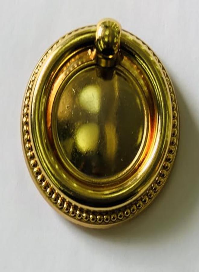 Gold Material Brass Italian Made Cupboard Handle 4.5 Cm - Image 2