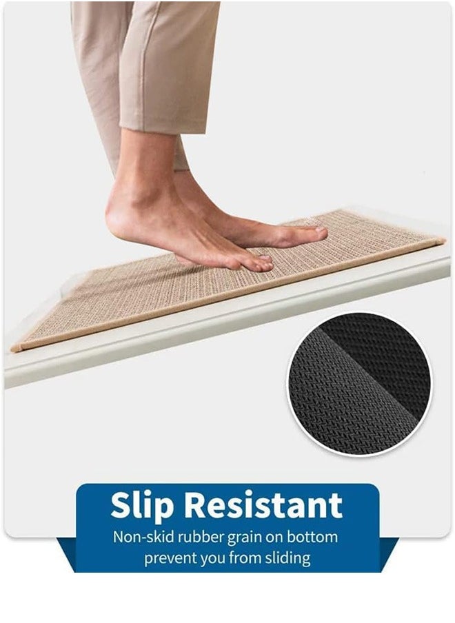 Garlo Kitchen Rugs and Mats Washable [2 PCS], Non-Skid Natural Rubber Kitchen Mats for Floor Runner Rugs Set for Kitchen Floor Front of Sink, Hallway, Laundry Room 44cm*75cm+44cm*120cm  - Image 3