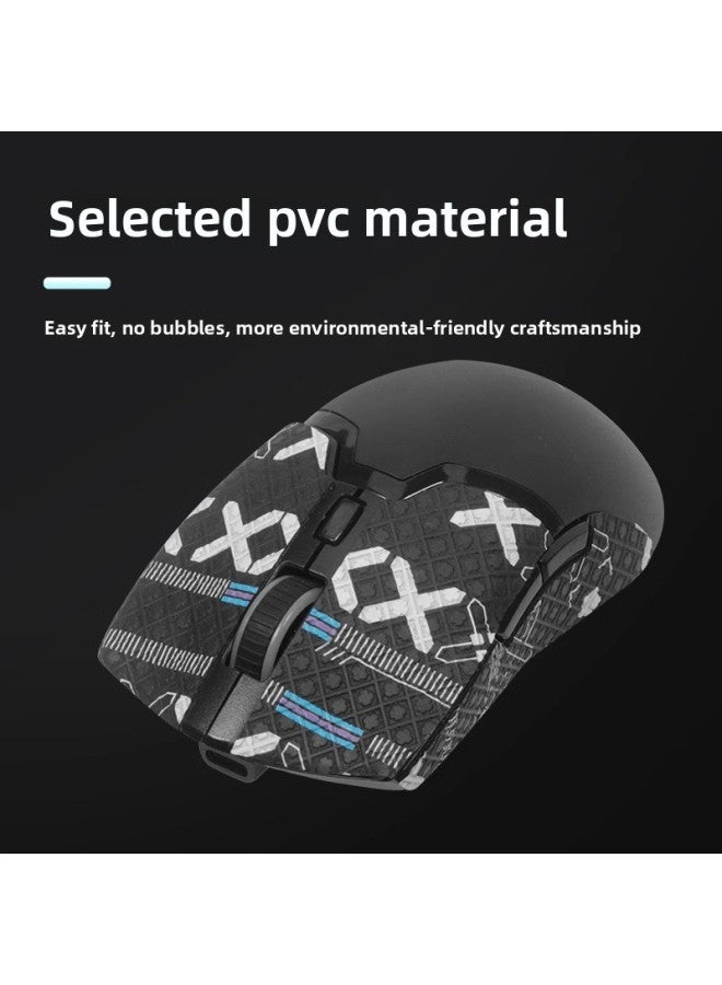 Suitable For Colorful M800PRO Mouse Sticker Anti-slip Sticker M800 Mouse Sticker Sweat-absorbent Anti-sweat Sticker Side Skirt Sticker-color:[All Inclusive] One White Printed Mouse Sticker  - Image 3