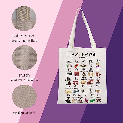 MNIGIU Friend Tv Show Inspired Gift Friend Merchandise Friend Canvas Tote Bag Friend Fans Gift (Apartment bet Shopping bag) - Image 3