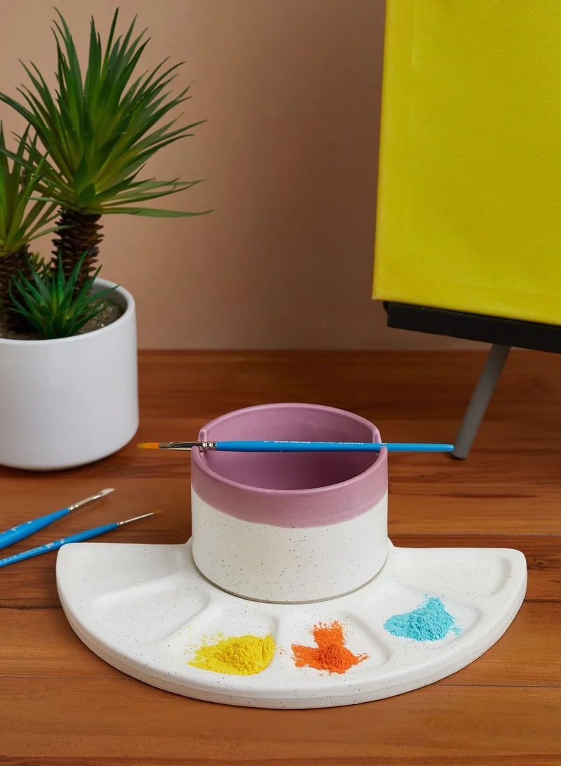 Typo Pop Pink Ceramic Paint Palette Set