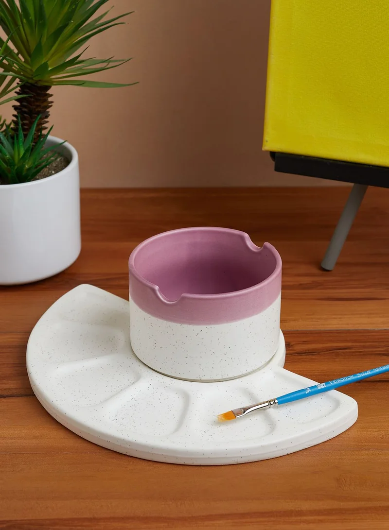 Typo Pop Pink Ceramic Paint Palette Set