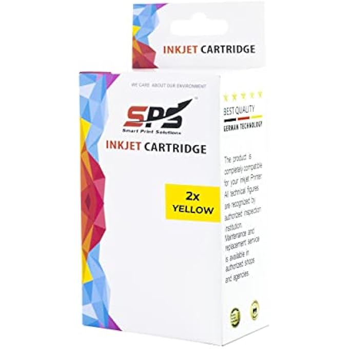 SMART PRINT SOLUTIONS 2X YELLOW BROTHER LC673 INK CARTRIDGE SET FOR MFC-J2320 AND MFC-J2720 - Image 1