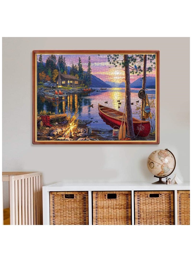 1000-Piece Colorful Landscape Oil Painting Puzzle - Image 2