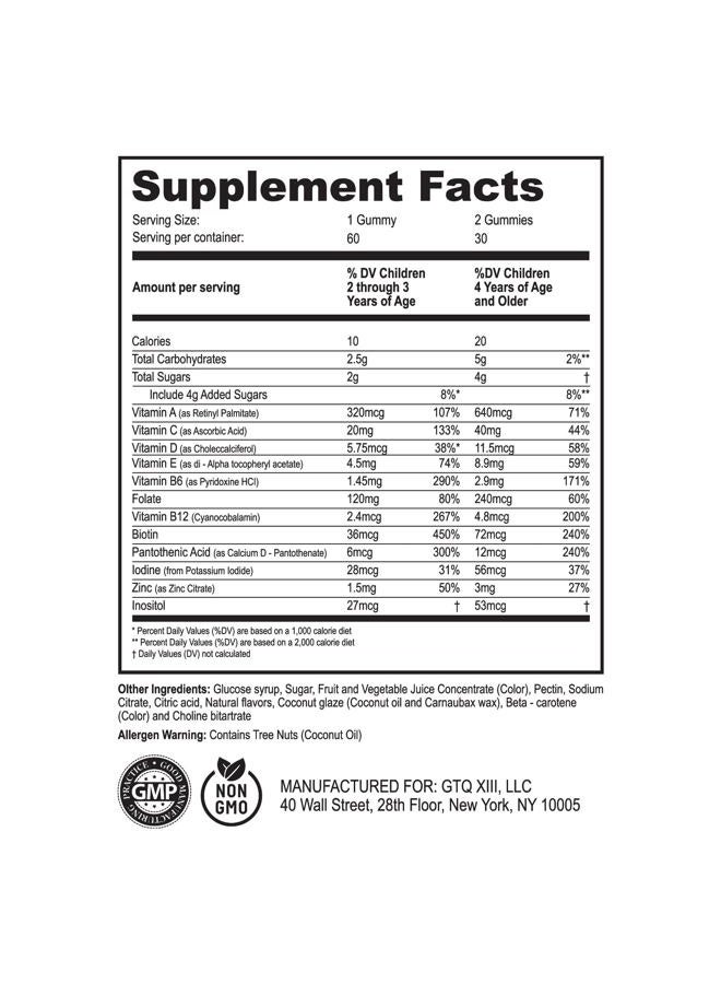 Dr. Moritz Kids Multivitamin Gummies - with Kids Vitamins A C D E B6 B12 Zinc & More- Complete Daily Support- Vegetarian & Non-GMO Multivitamins for Children (180 Count) - Image 4