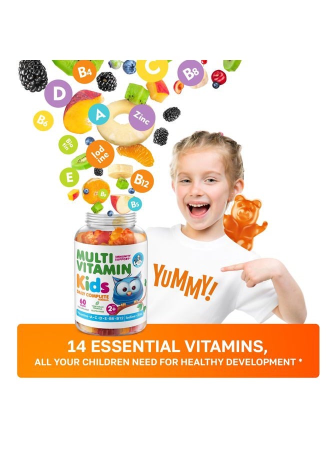 Dr. Moritz Kids Multivitamin Gummies - with Kids Vitamins A C D E B6 B12 Zinc & More- Complete Daily Support- Vegetarian & Non-GMO Multivitamins for Children (180 Count) - Image 2