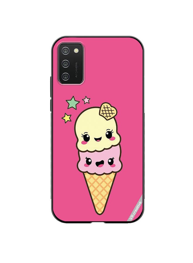 VR CREATIVE Protective Case Cover For Samsung Galaxy A02s Ice Cream Design Multicolour - Image 1
