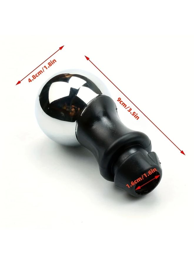 Black Alloy 5 Speed Gear Shift Knob With Lever Adapter Compatible With Peugeot Citroen Models - Image 2