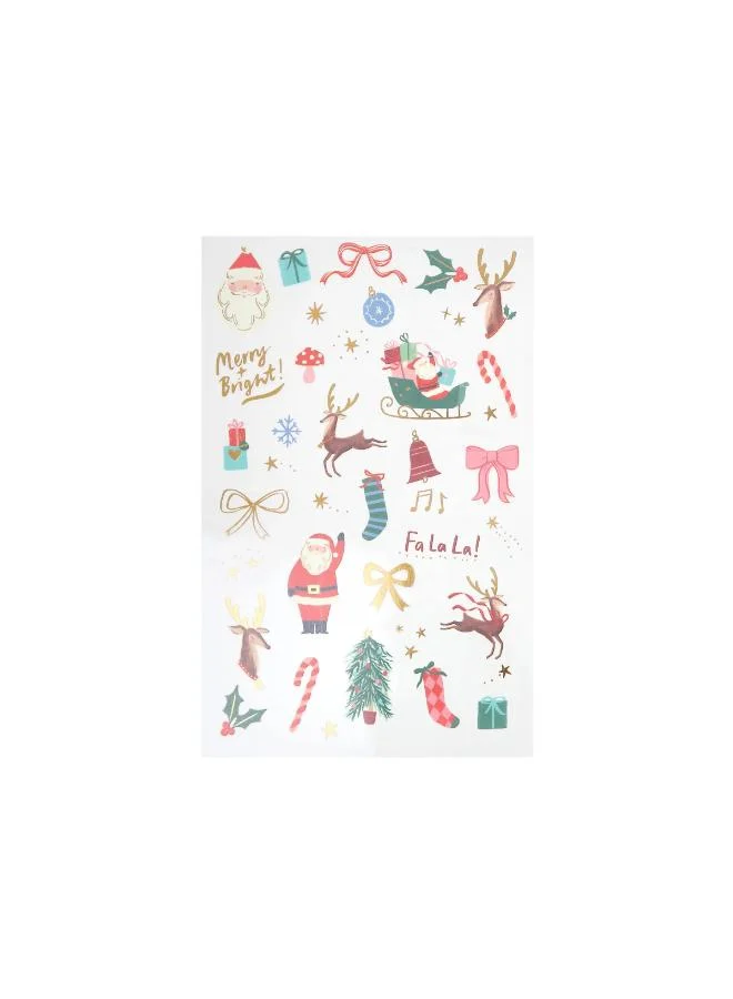 Meri Meri Christmas Mixed Icon Temporary Tattoos