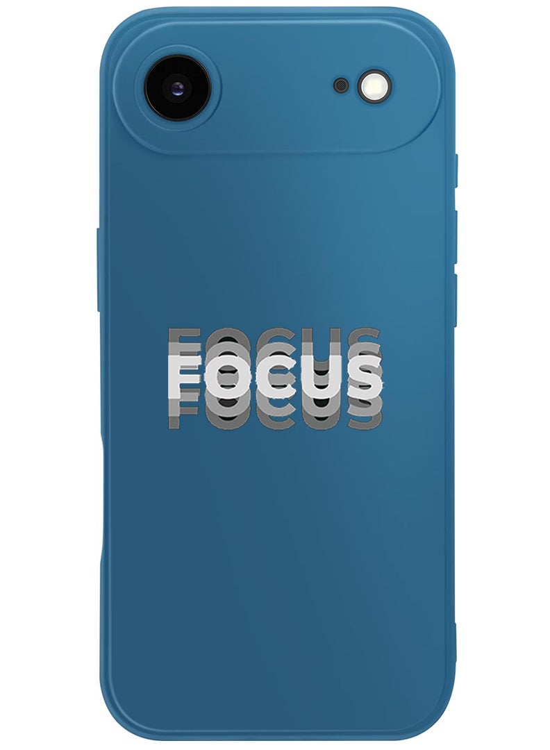 Theodor Protective Slim Fit Case Liquid Silicone Cover with Full Body Protection Anti-Scratch Shockproof Case For Apple iPhone 17 Air (Blue) Focus - Image 1