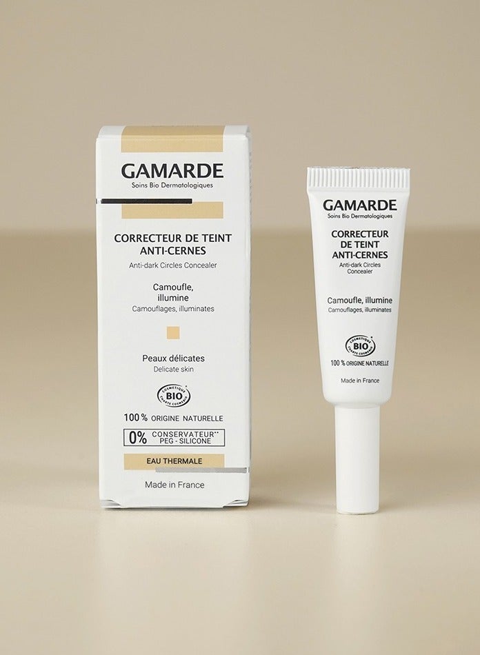 Gamarde Concealer 6ml – Certified Organic Eye Concealer Stick with Natural Pigments – Camouflages Dark Circles, Covers Imperfections & Brightens Eye Contour – For All Skin Types, Vegan - Image 1