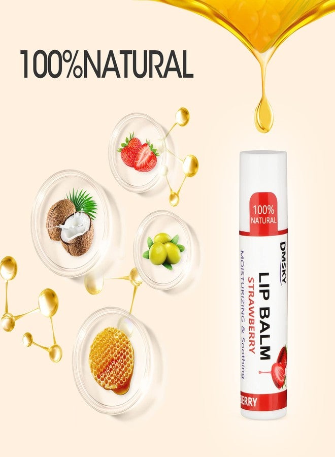 Dmsky DMSKY 30 Pack Lip Balm, Natural Lip Balm Bulk with Vitamin E and Coconut Oil 15 Flavors, Lip Care Product, Moisturizing Soothing Chapped Lips - Image 3