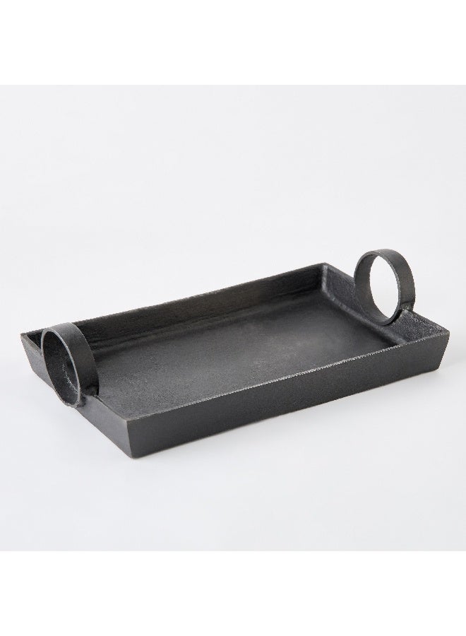 Home Box Orbet Aluminium Decorative Tray 33 x 19 x 8 cm  - Image 1