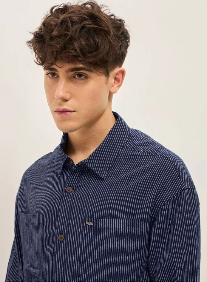 THE BEAR HOUSE Men's Shirt for Casual and Formal Wear | Classic Button-Down Style for Office, Daily Use, Travel, Events & All-Season Outfits | Versatile & Stylish Wardrobe Essential for Every Occasion