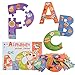 JCREN Wooden Jumbo Alphabet ABC Letter Toddler Puzzles Color Shape Animals Recognition Montessori STEM Jigsaw Preschool Learning Educational Toy for Kids 3 4 5 Years Old Boys Girls - Image 2