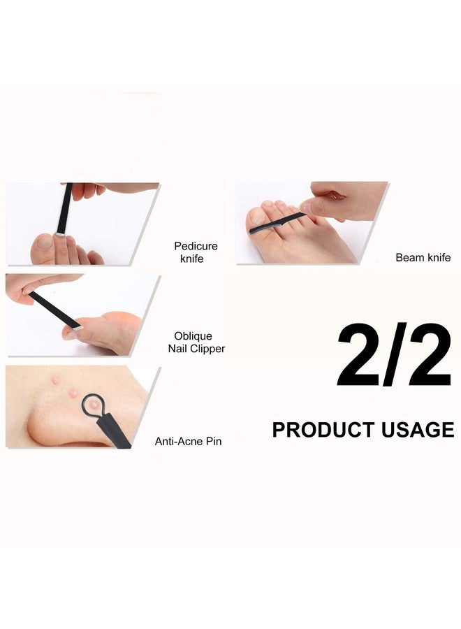 DOCOSS 15 In 1 Stainless Steel Nail Cutter Kit Set For Men Women Manicure & Pedicure Kit Includes Filer, Acne Remover Needle With Leather Case - Image 5