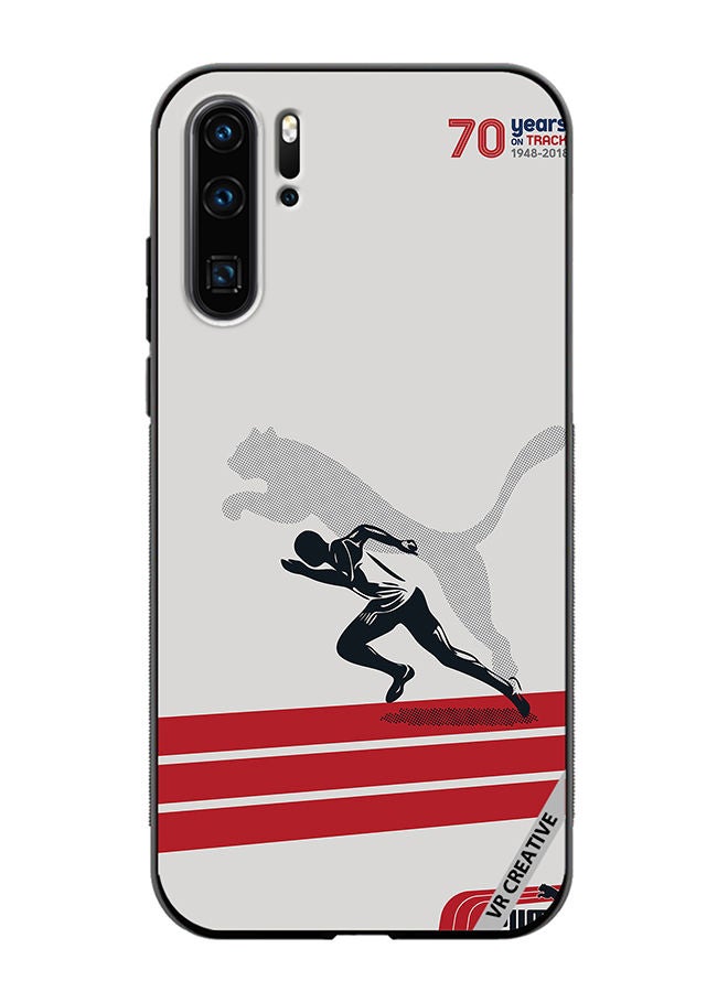 VR CREATIVE Protective Case Cover For Huawei P30 Pro Puma Runner Design Multicolour - Image 1