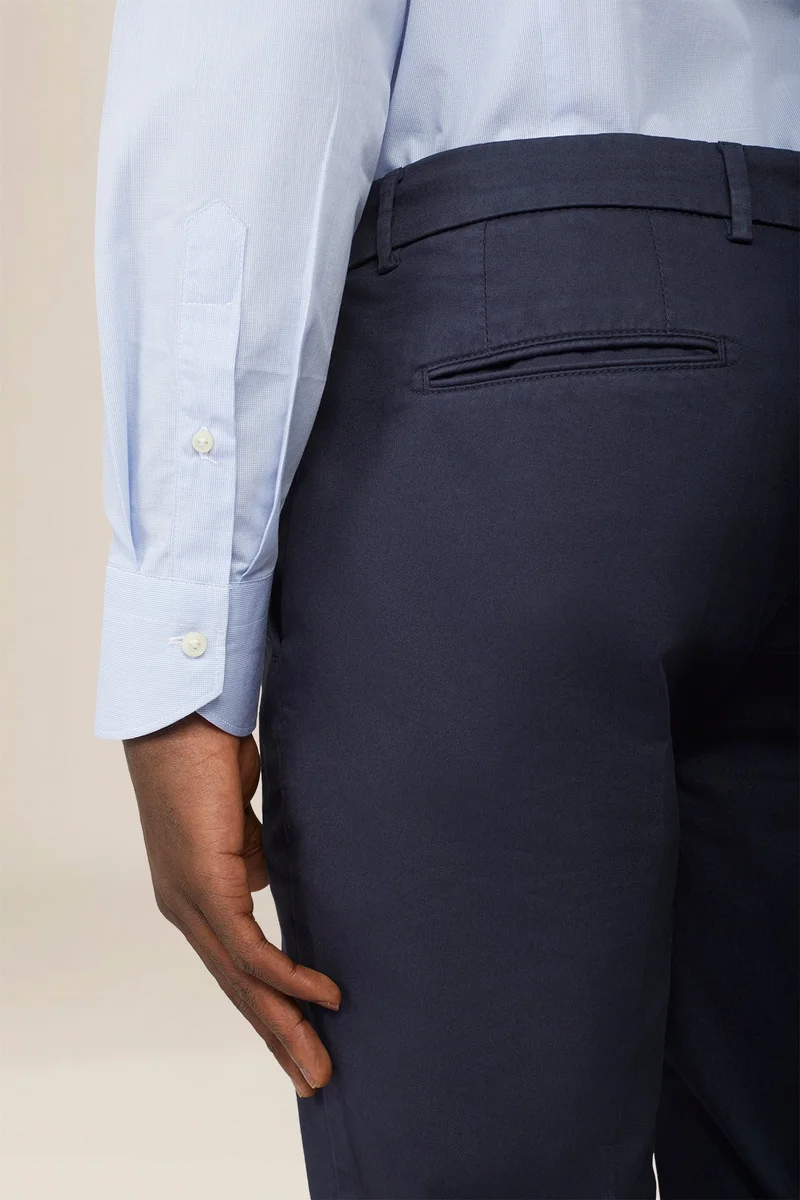 Doppelganger Blue Men's classic regular fit chino trousers - DK Blue for Men | Best Price UAE