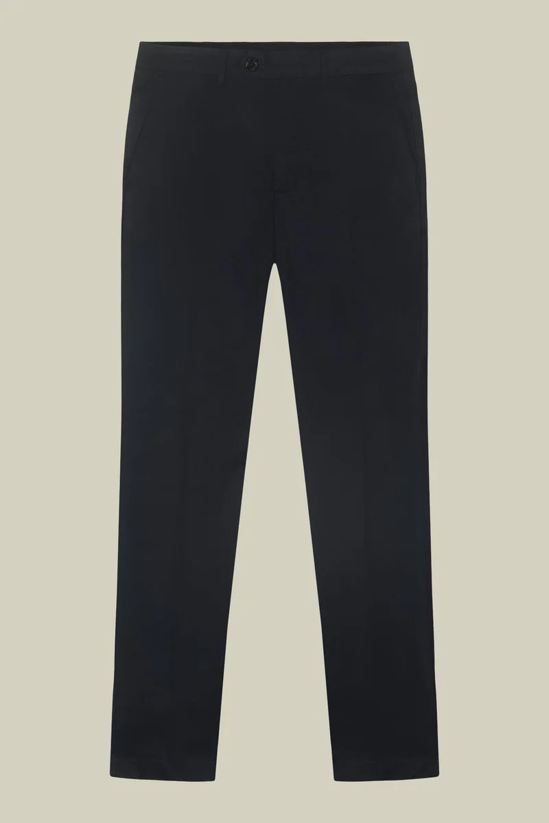 Doppelganger Blue Men's classic regular fit chino trousers - DK Blue for Men | Best Price UAE