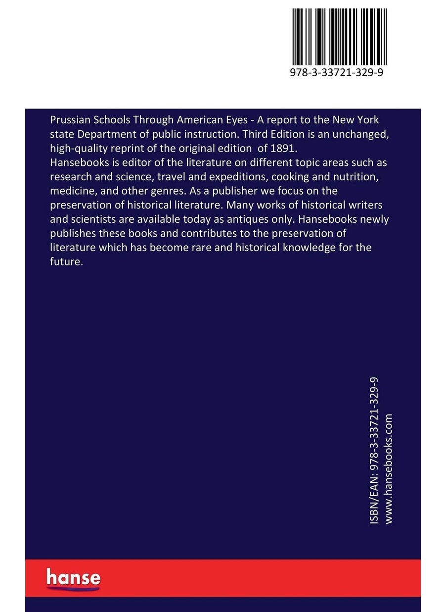 Prussian Schools Through American Eyes: A report to the New York state Department of public instruction. Third Edition  - Image 2