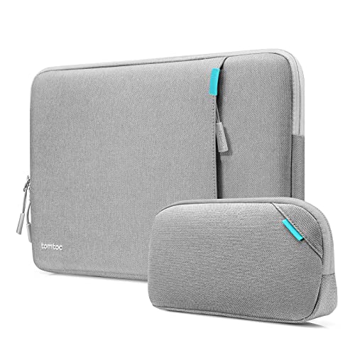 tomtoc 360 Protective Laptop Sleeve Set for 14-inch New MacBook Pro M5/M4/M3/M2/M1 Pro/Max A3112 A3401 A3185 A2992 A2918 2025-2021, Water-Resistant MacBook Case Bag with Organized Accessory Pouch - Image 1