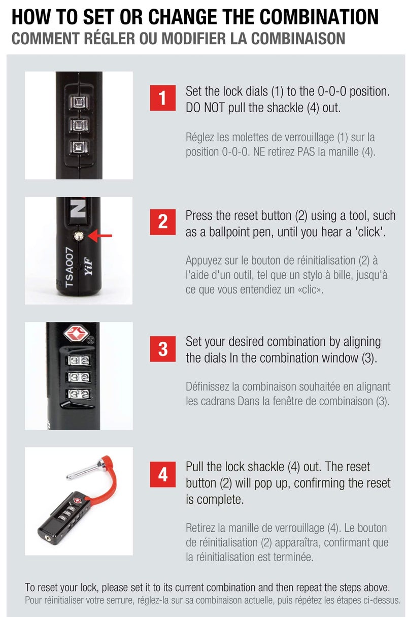 Nanuk TSA Approved Case Lock (Black) - Image 3